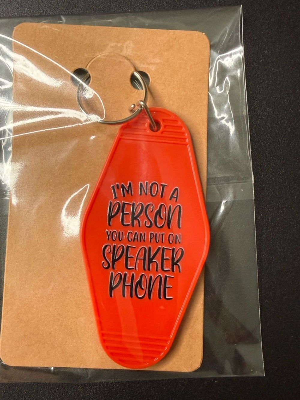 Funny Retro Motel Style Keychain